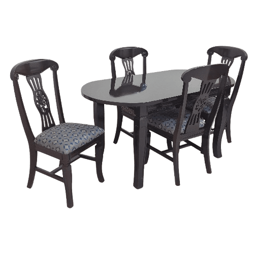 ANTECOMEDORES ALVAREZ MONTECARLO/FLORENCIA 4 SILLAS OVALADO NEGRO | Precio a crédito 52 semanas de