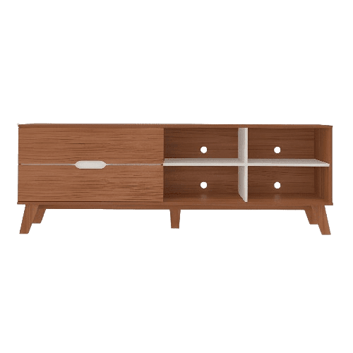 PORTA T.V PENSA VERONA-0818 180X40X63.5 CM CEDRO/BLANCO | Precio a crédito 52 semanas de