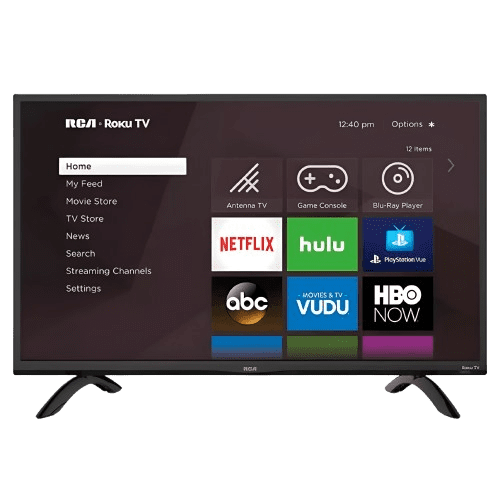 TELEVISORES RCA RC-43K4RKT2 LED 43'' SMART TV ROKU NEGRO | Precio a crédito 52 semanas de