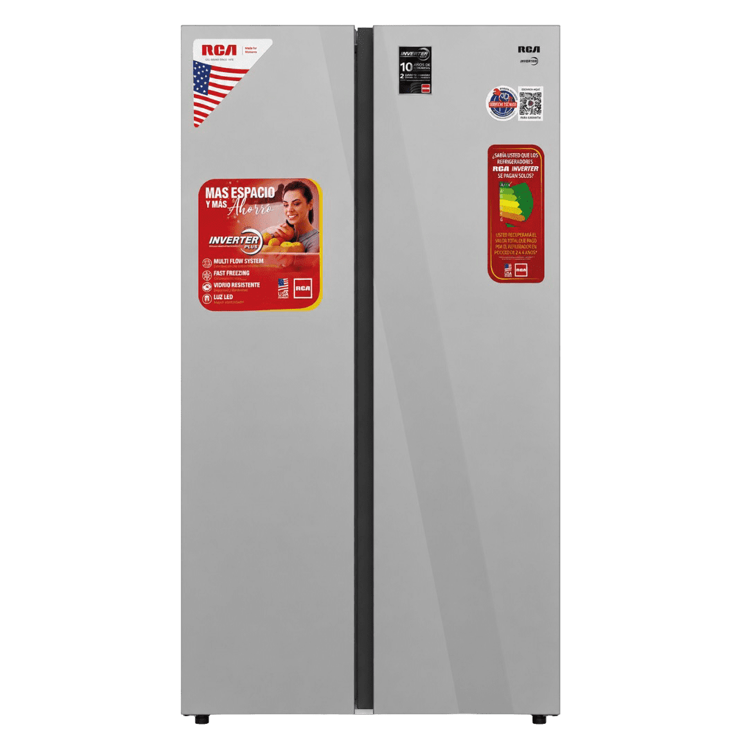 REFRIGERADORA RCA RCSS-2204GD 22 PIES SBS 2 PUERTAS INVERTER GRIS | Precio a crédito 52 semanas de