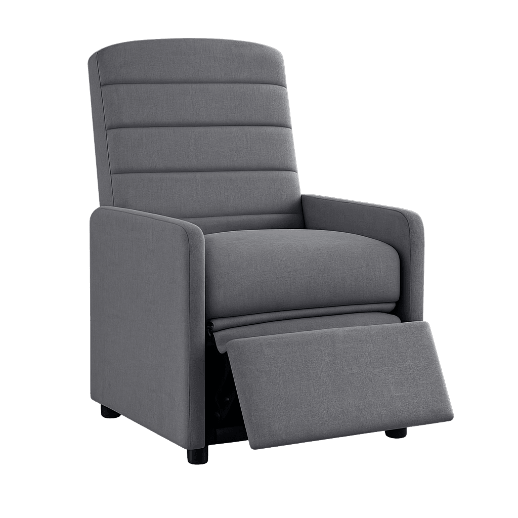 SILLON RECLINABLE KENNEDY P2136-0009 / GRIS OSCURO | Precio a crédito 52 semanas de