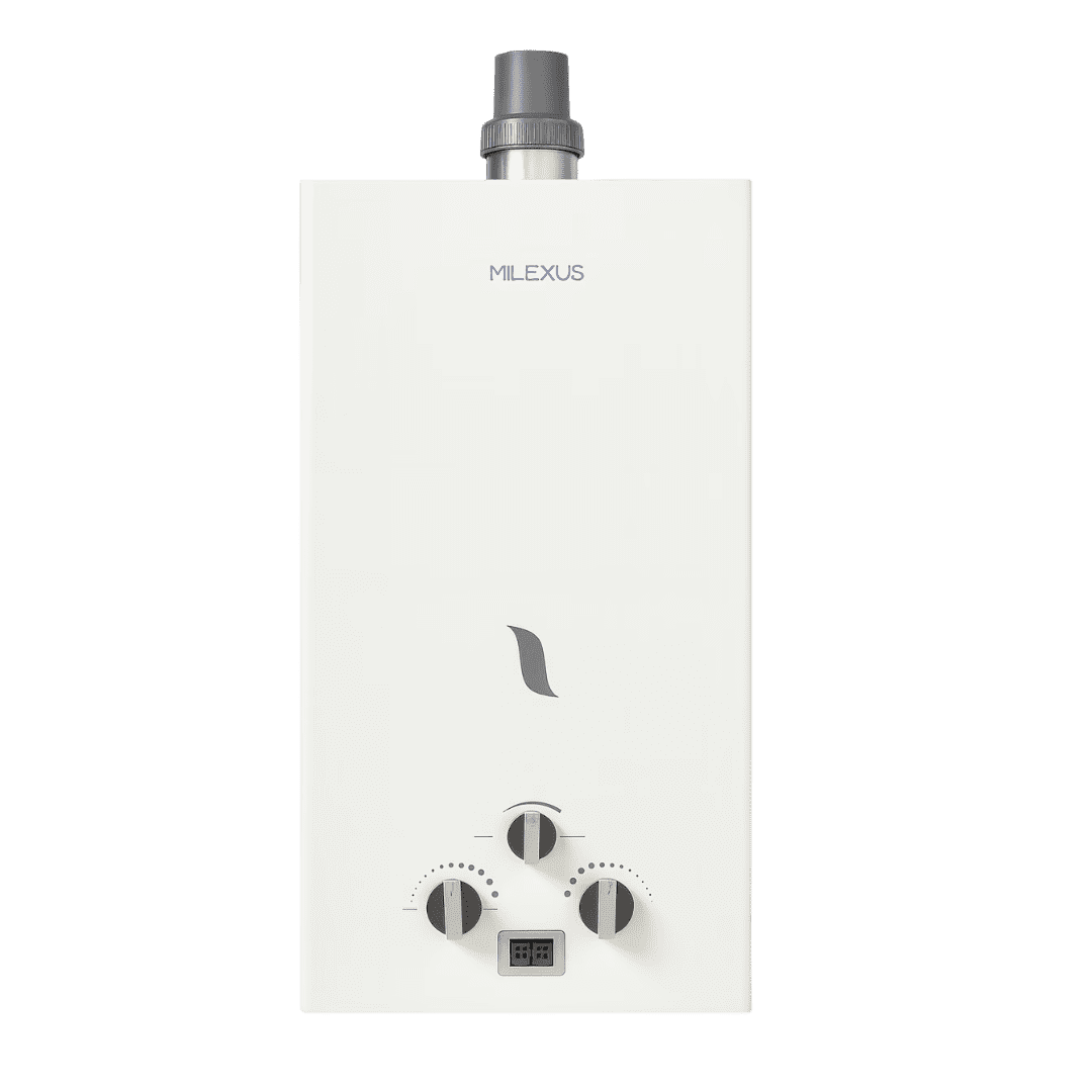 CALENTADOR DE AGUA MILEXUS ML-CA-06 A GAS BLANCO
