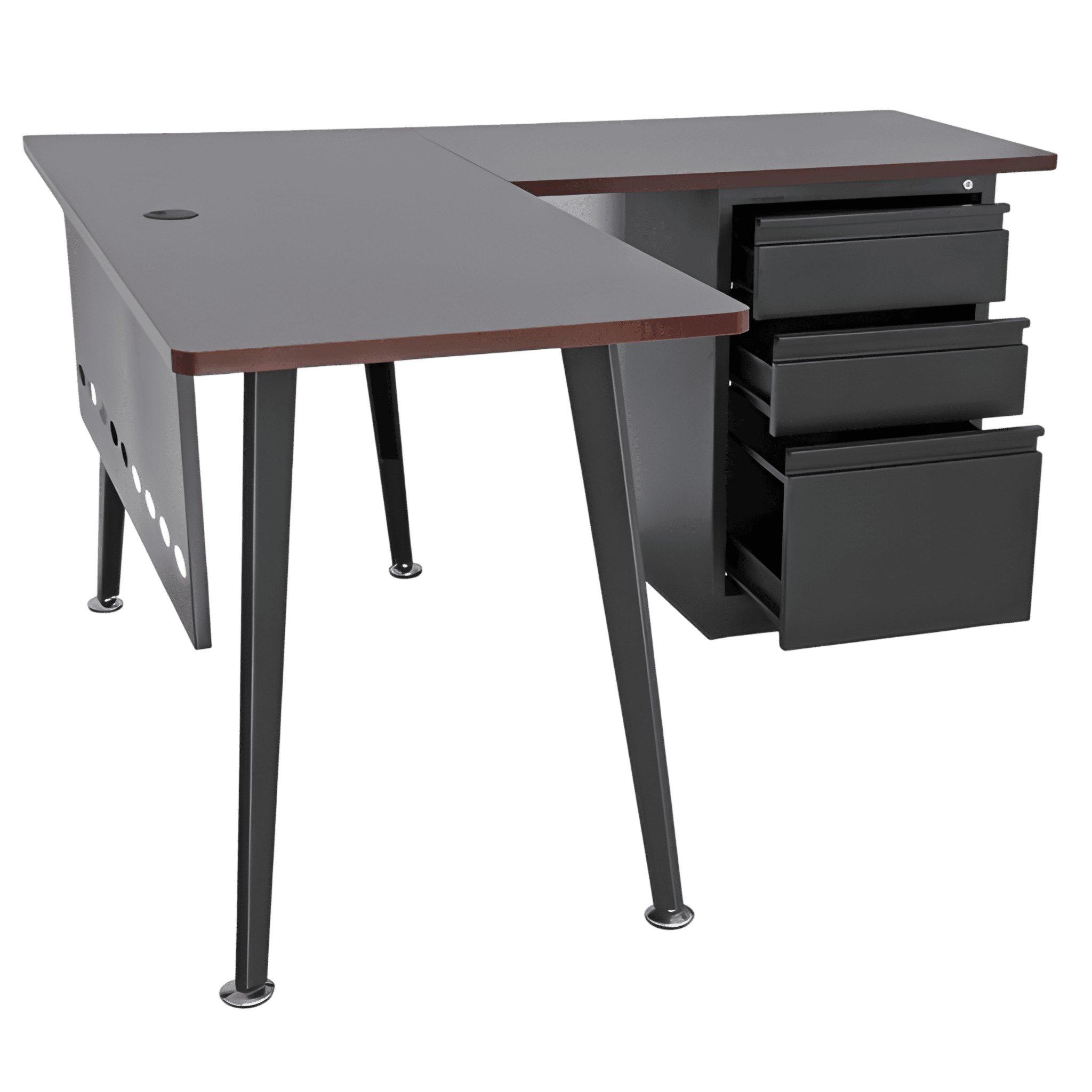 ESCRITORIOS DORASOL DP-054N TIPO L 1.5M X 0.6 M NEGRO | Precio a crédito 52 semanas de