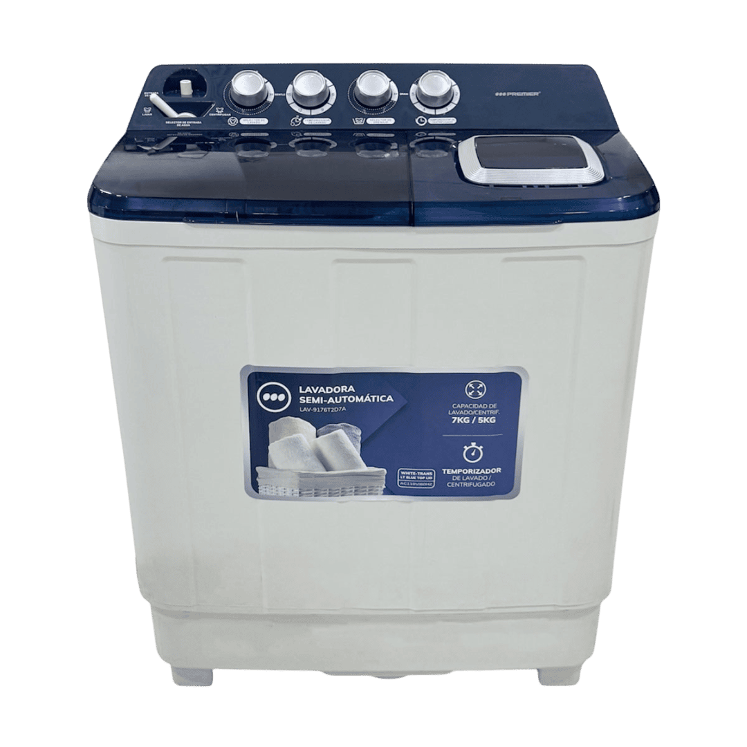 LAVADORAS SEMIAUTOMATICAS PREMIER LAV-9176 7 KG/16 LIBRAS BLANCO | Precio a crédito 52 semanas de