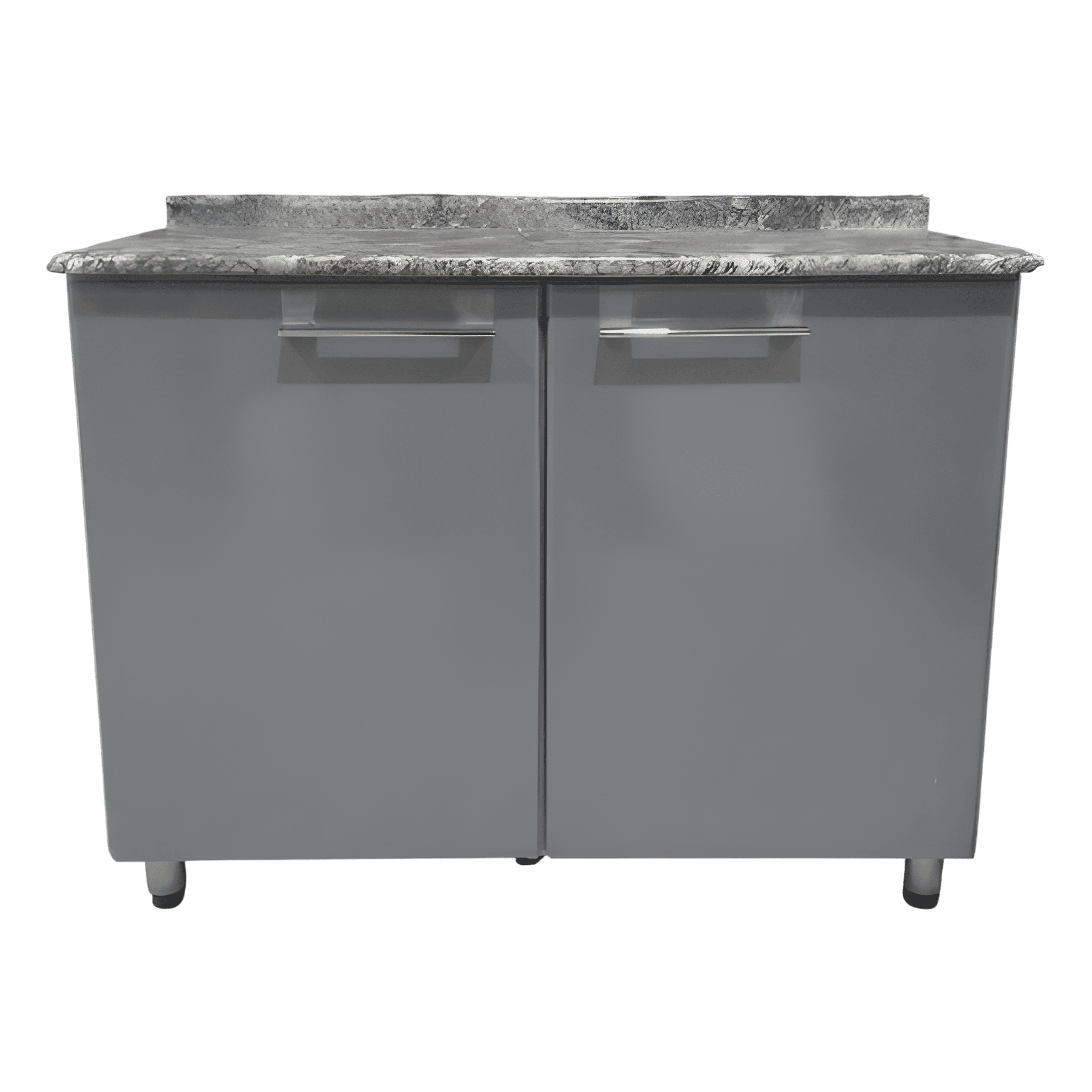 BASE DE GABINETE PENSA DOMUS 2 PUERTAS BLANCO/GRIS | Precio a crédito 52 semanas de