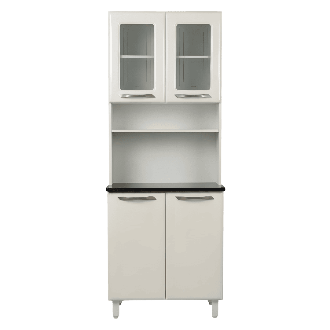 GABINETES THELA TLKD-2VBB 2 PUERTAS C/VIDRIO BLANCO | Precio a crédito 52 semanas de