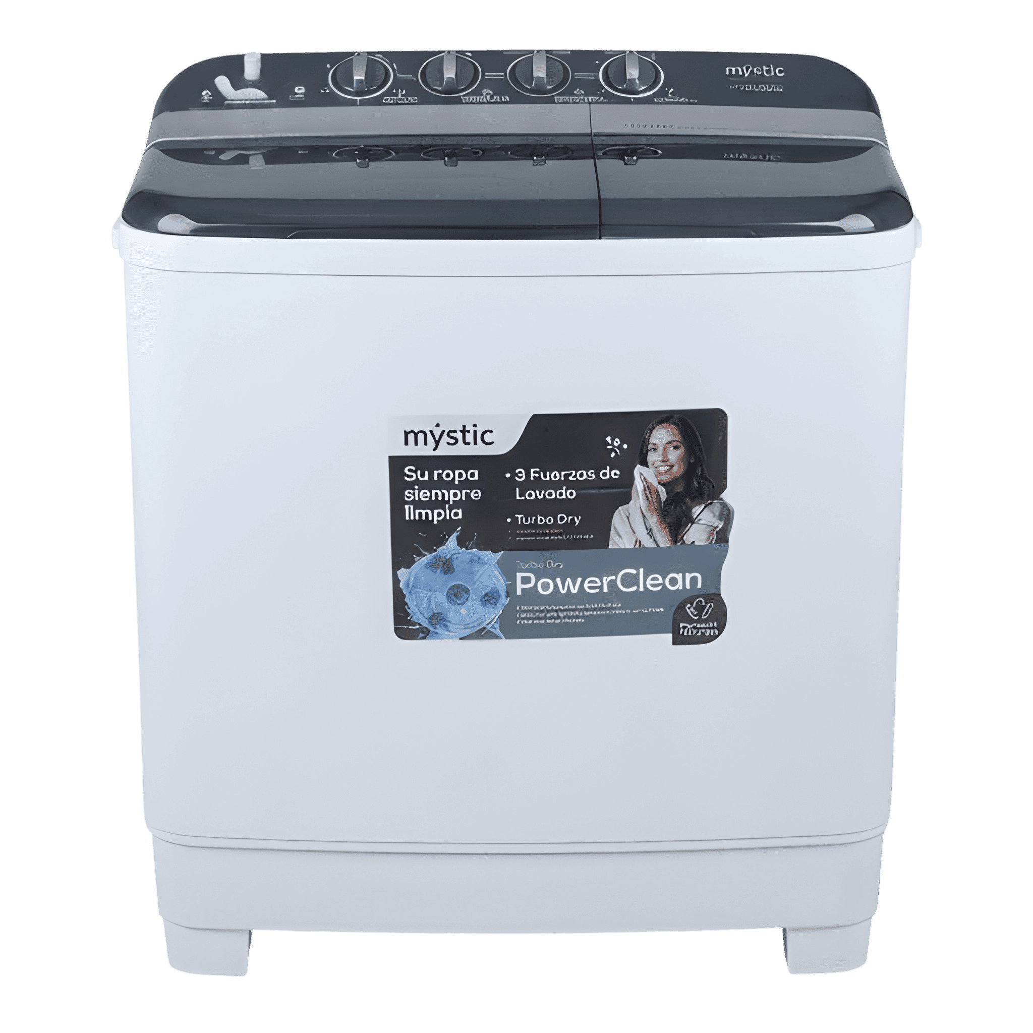 LAVADORAS SEMIAUTOMATICAS MYSTIC WM-1244 12 KG/27 LIBRAS BLANCA | Precio a crédito 52 semanas de